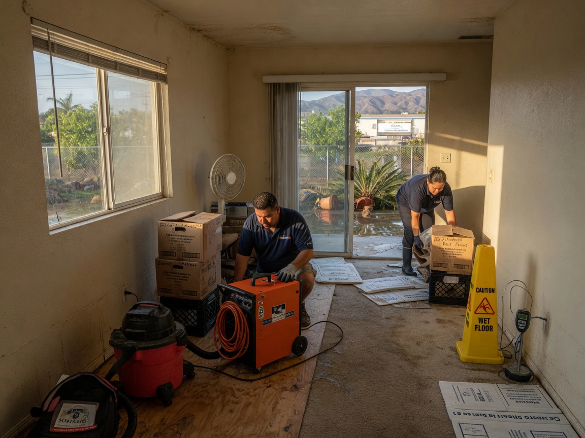 Preventing Secondary Damage After Minor Flooding in South Fontana